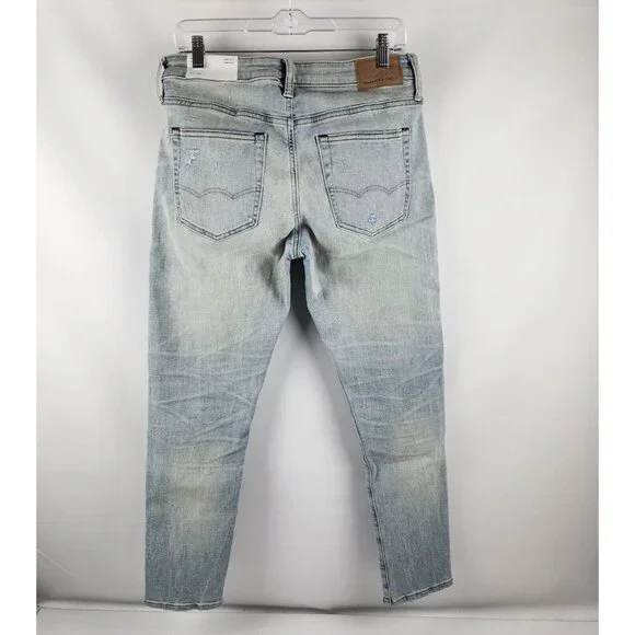 SOLD OUT American Eagle Jeans Mens 31x30 Blue Airflex + Temp Tech Skinny NWT - Picture 10 of 13